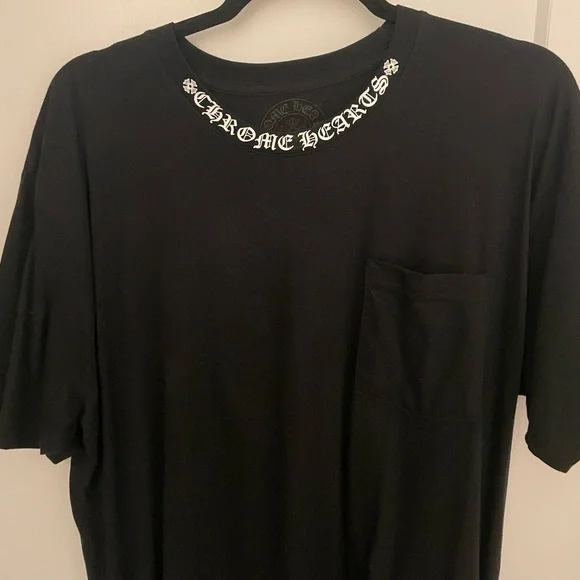 Chrome Hearts | Shirts | Chrome Hearts Neck Logo T | Poshmark
